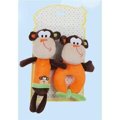 Mīksto rotaļlietu komplekts Bigbuy Fun Monkey, 18 cm, 2 gab cena un informācija | Mīkstās (plīša) rotaļlietas | 220.lv