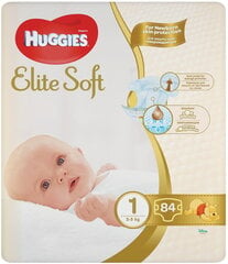 Autiņbiksītes Huggies Elite Soft Extra Care, 1 (3-5 kg), 84 gab. цена и информация | Подгузники | 220.lv