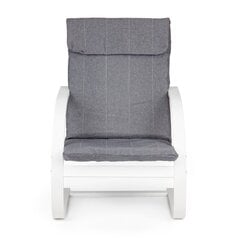 Кресло-качалка ModernHome, серый и белый цена и информация | Кресла для отдыха | 220.lv