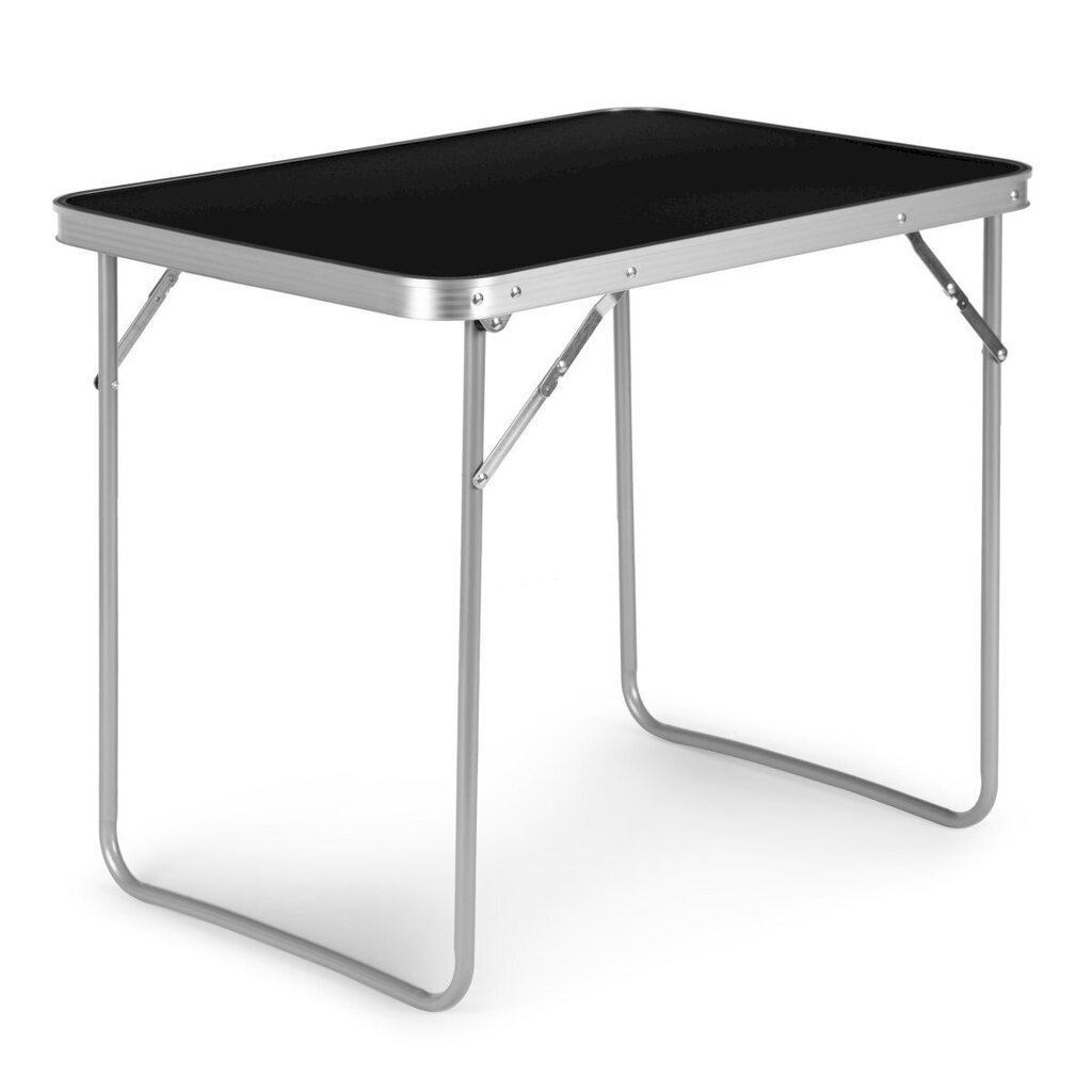 Saliekamais dārza banketu galds ModernHome, melns цена и информация | Dārza galdi | 220.lv