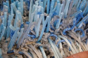 Shaggy Cordoba paklājs zils, 60x100 cm cena un informācija | Paklāji | 220.lv