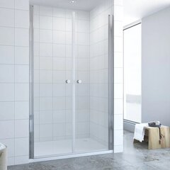 Dušas durvis Aquabatos 110x195 cm sudrabainas cena un informācija | Dušas durvis, dušas sienas | 220.lv