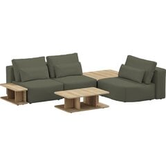 RIPOSO OTTIMO 3-местный угловой диван с набором столиков цена и информация | Угловые диваны | 220.lv