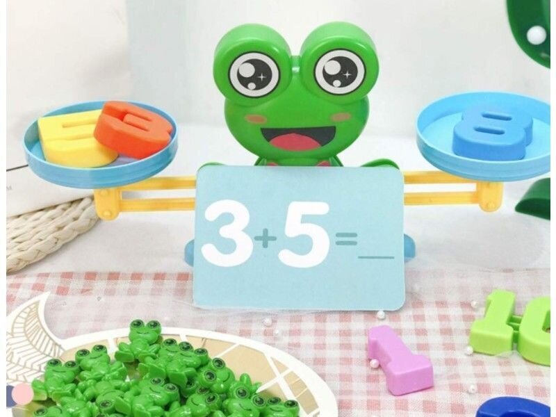 Mācīšanās skaitīt spēle - Frog Balance Shuffleboard - Frog Balance cena un informācija | Attīstošās rotaļlietas | 220.lv