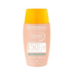 Солнцезащитный крем Bioderma Photoderm Nude Touch SPF50+ Very Light, 40 мл цена и информация | Кремы от загара | 220.lv