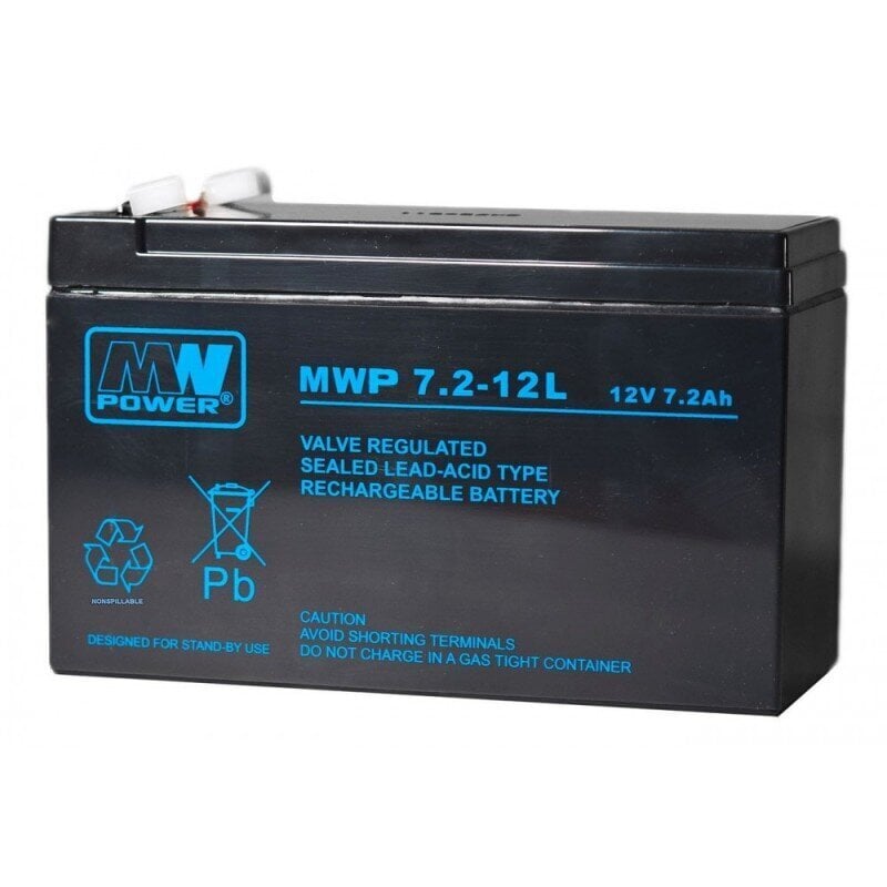 Akumulators MWPower MWP 12V 7.2Ah F2(250) AGM цена и информация | Akumulatori | 220.lv