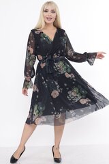 Цветочное платье с ремешком F5071-2-48/50 цена и информация | Платья | 220.lv