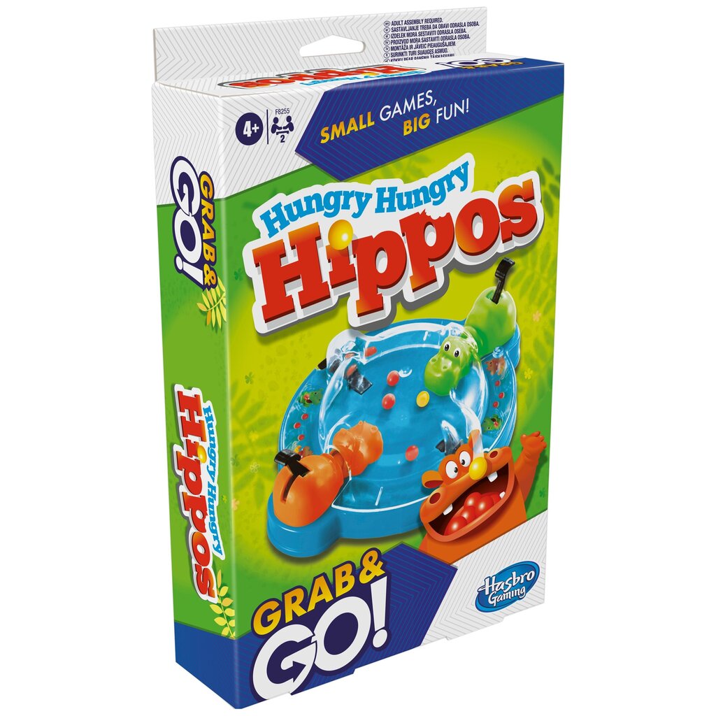 Ceļojumu spēle Hasbro Hungry hippos, EN cena un informācija | Galda spēles | 220.lv