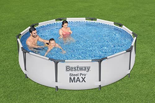 Baseina komplekts Bestway Steel Pro Max 56408, 305x305x76 cm cena un informācija | Baseini | 220.lv