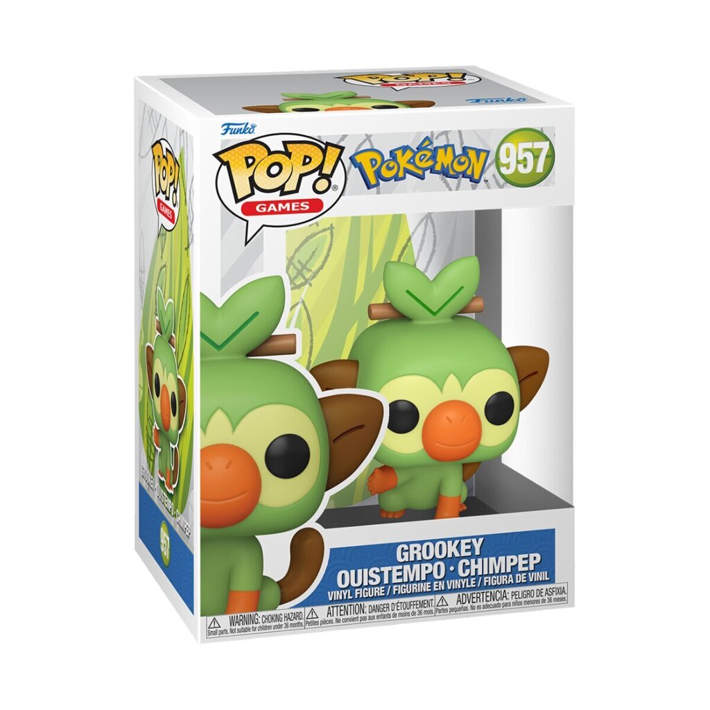 Vinila figūra Funko POP! Pokemon Grookey, zaļš cena un informācija | Datorspēļu suvenīri | 220.lv