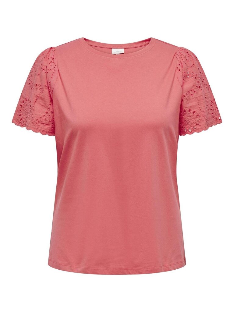T-krekls sievietēm Only Carmakoma, rozā cena un informācija | T-krekli sievietēm | 220.lv