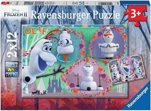 Ravensburger пазл 2x12 элемента "Disney Frozen 2" цена и информация | Пазлы | 220.lv