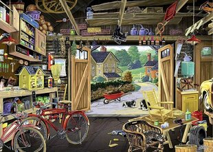 Ravensburger пазл 300 элемента "Grandpa's Garage" цена и информация | Пазлы | 220.lv