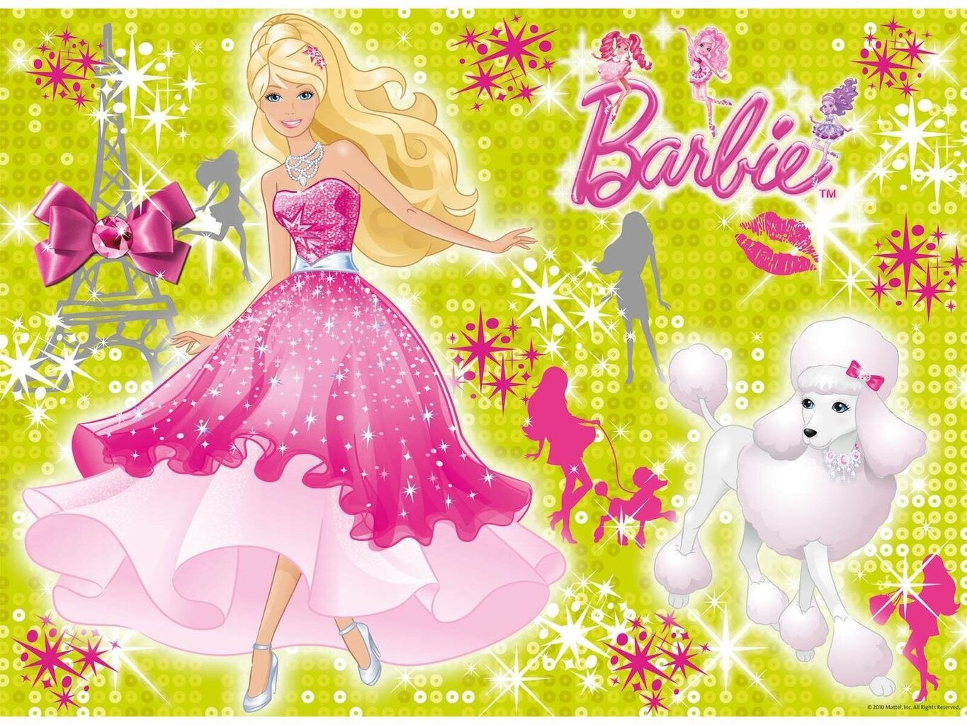 Puzle Ravensburger Glitter - Barbie, 100 gab. цена и информация | Puzles, 3D puzles | 220.lv