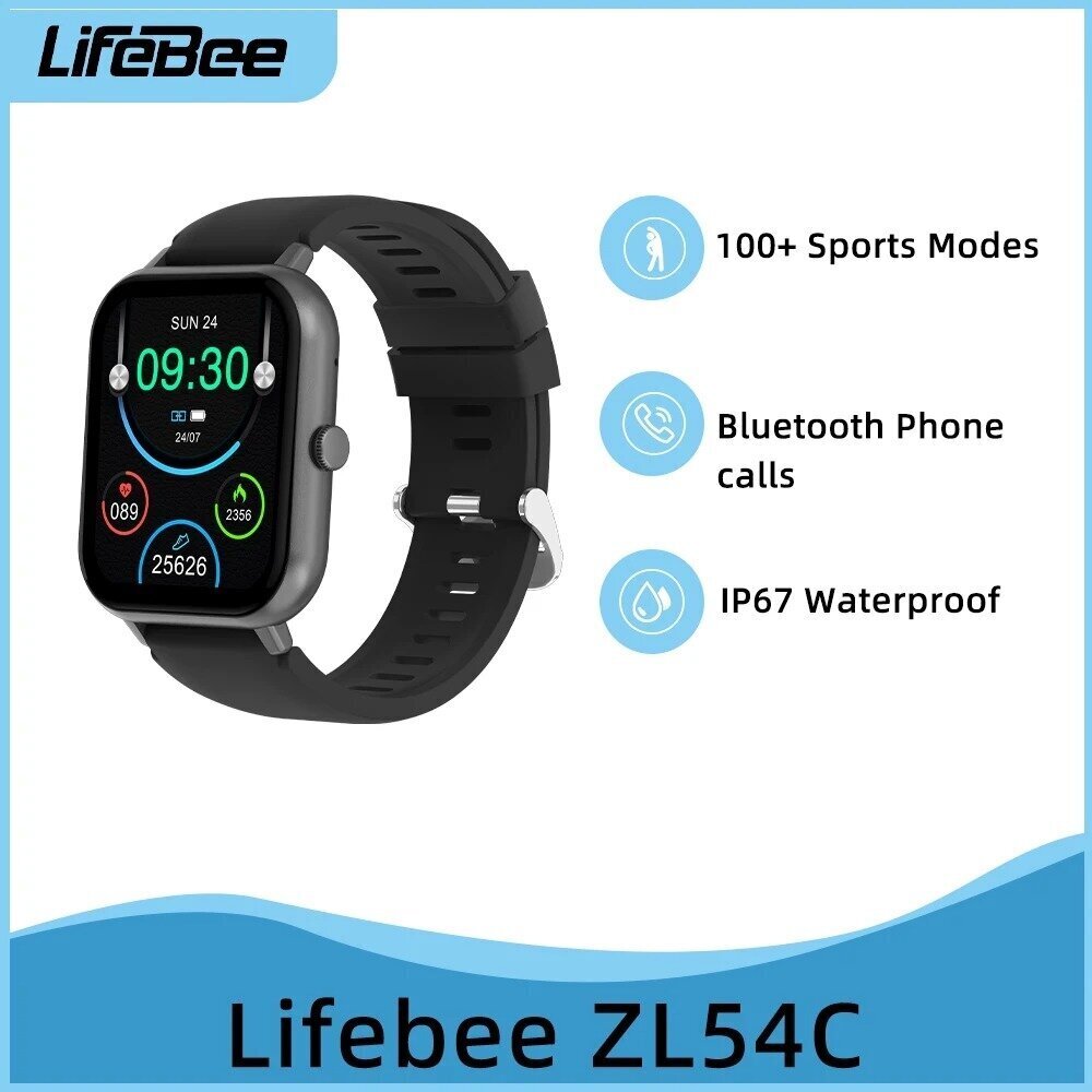 Bahar smartwatch, black cena un informācija | Viedpulksteņi (smartwatch) | 220.lv