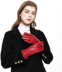  Женские перчатки Zluxurq, красные цена и информация | Женские перчатки | 220.lv