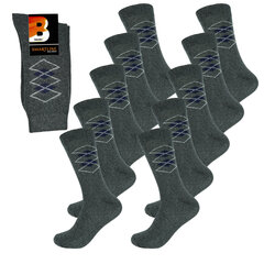 Мужские носки Bisoks 12162 серые, 10 пар цена и информация | Мужские носки | 220.lv