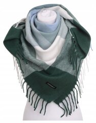 Зеленый теплый женский клетчатый шарф CHRISTMAS LARGE Touch Scarf SZA-83 цена и информация | Женские шарфы, платки | 220.lv