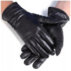 Женские кожаные перчатки черный утепленный медведь BLACK ELEGANT RKW11B-XL цена и информация | Женские перчатки | 220.lv