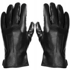Мужские кожаные флисовые перчатки BLACK ELEGANT RKW7A-XL цена и информация | Женские перчатки | 220.lv