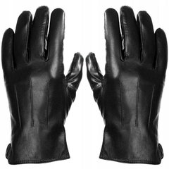 Мужские кожаные флисовые перчатки BLACK ELEGANT RKW7A-XXL цена и информация | Женские перчатки | 220.lv