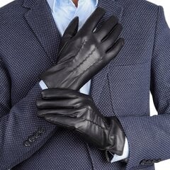 MENSIONAL Перчатки утепленные из телячьей кожи BLACK ELEGANT RKW-M цена и информация | Женские перчатки | 220.lv