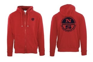 North Sails x Prada Толстовка с капюшоном Cowes - 45 1000 000 | Cowes Full Zip - Красный  regular fit 45 1000 000 | Cowes Full Zip цена и информация | Мужские толстовки | 220.lv