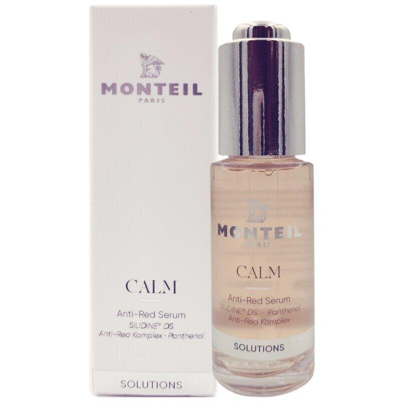 Nomierinošs serums kuperozai ādai Monteil Solutions Calm Anti Red Serum, 30ml cena un informācija | Serumi sejai, eļļas | 220.lv