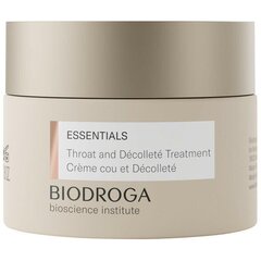 Nostiprinošs krēms kakla un dekoltē zonai Biodroga Essentials Throat And Decolette Treatment, 50ml цена и информация | Наносите на чистую кожу лица. Подержите около 10-15 минут и смойте водой. | 220.lv