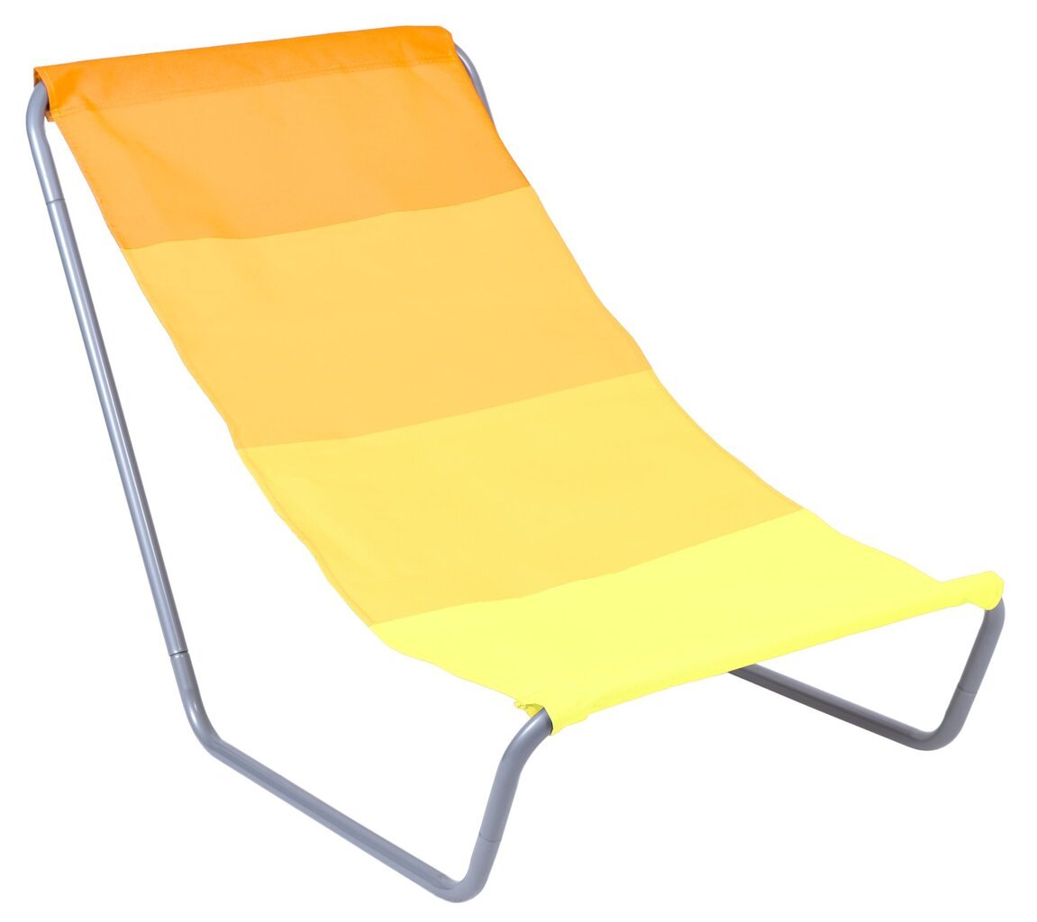 Saliekamais pludmales krēsls Olek, dzeltens цена и информация | Sauļošanās krēsli | 220.lv