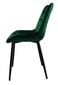Krēsls Velvet, tumši zaļš cena un informācija | Virtuves un ēdamistabas krēsli | 220.lv