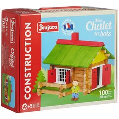 Rotaļu figūras Jeujura My Wooden Chalet Playset, 100 gab. cena un informācija | Konstruktori | 220.lv