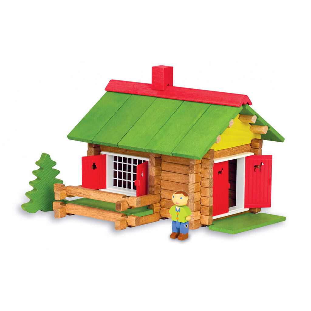 Rotaļu figūras Jeujura My Wooden Chalet Playset, 100 gab. цена и информация | Konstruktori | 220.lv