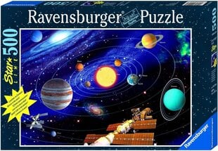 Puzle Ravensburger Star Line The Solar System, 500 d. cena un informācija | Puzles, 3D puzles | 220.lv