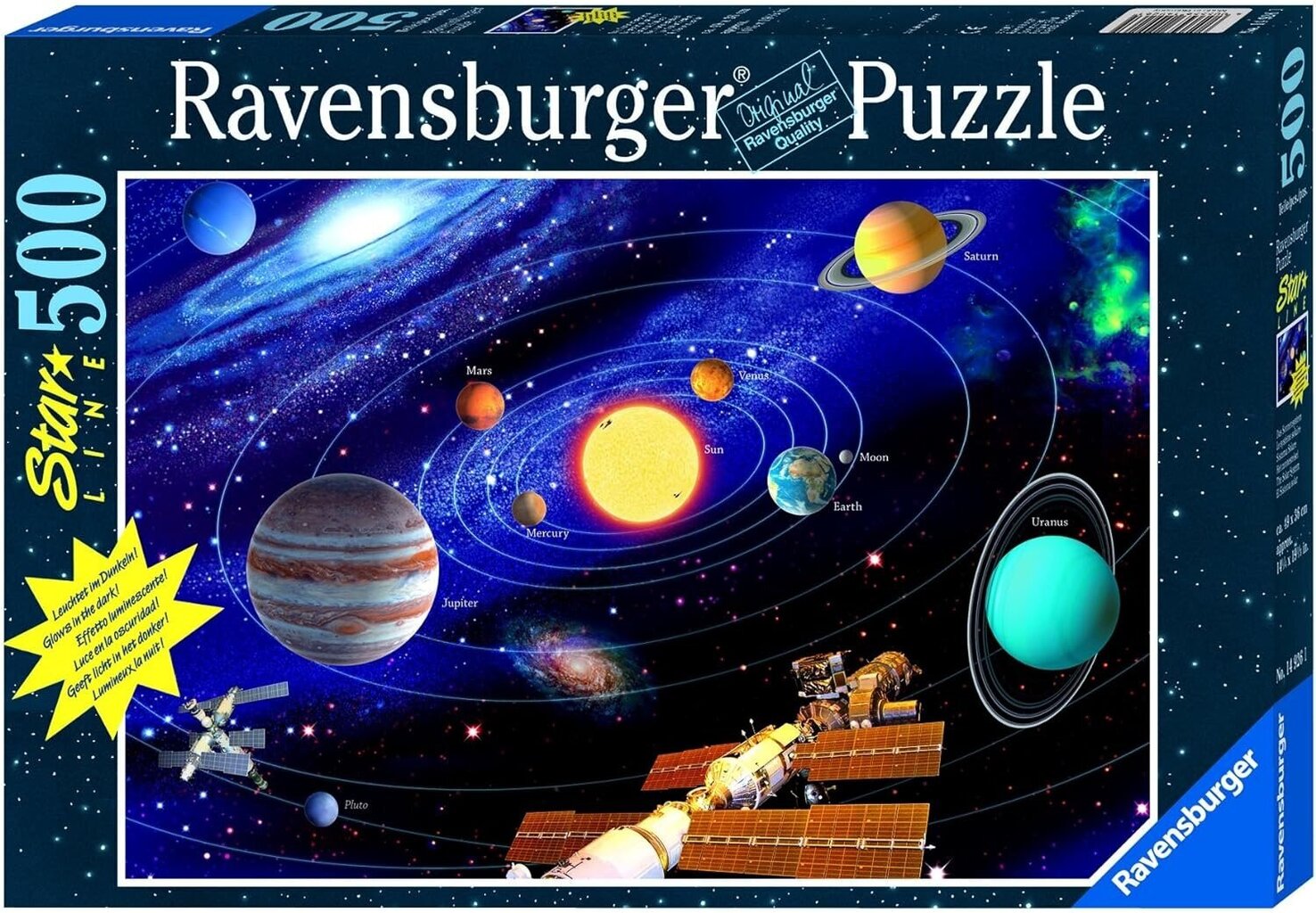 Puzle Ravensburger Star Line The Solar System, 500 d. цена и информация | Puzles, 3D puzles | 220.lv