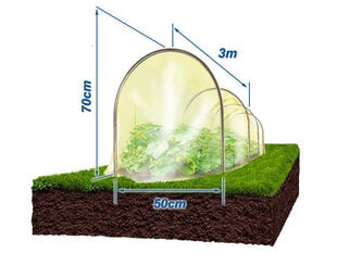 Парник Огурчик, 3 м цена и информация | Теплицы | 220.lv