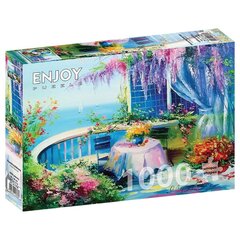 Puzle Enjoy Puzzle 1708, Puķu balkons, 1000 d. cena un informācija | Puzles, 3D puzles | 220.lv