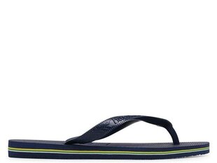 Brasil navy blue havaianas for men's navy 40000320555 40000320555 цена и информация | Мужские шлепанцы, босоножки | 220.lv