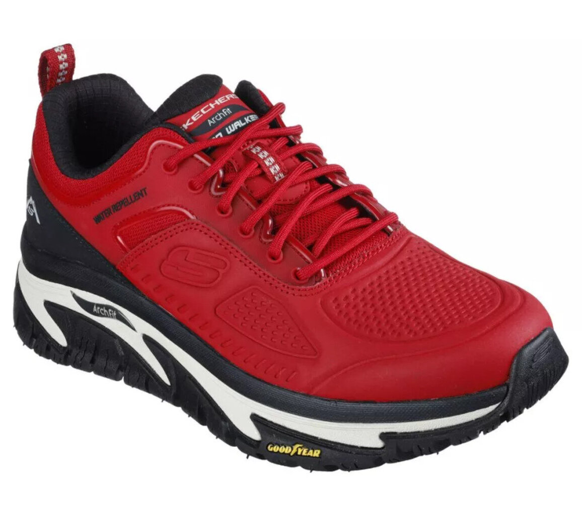 Arch fit road walker skechers vīriešiem red 237333rdbk 237333RDBK цена и информация | Sporta apavi vīriešiem | 220.lv