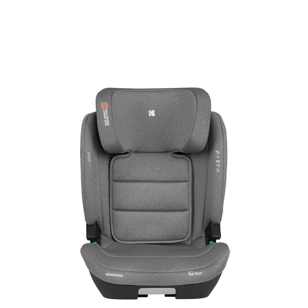 Autokrēsliņš KikkaBoo i-Scout i-Size, 15-36 kg, Light Grey цена и информация | Autokrēsliņi | 220.lv