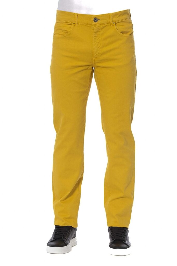 Bikses vīriešiem Trussardi Jeans, dzeltenas cena un informācija | Vīriešu bikses | 220.lv