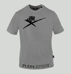 T-krekls vīriešiem Plein Sport TIPS413G, pelēks cena un informācija | Vīriešu T-krekli | 220.lv