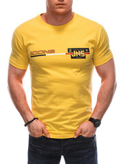 футболка с принтом s1715 - желтая 124842-7 цена и информация | Мужские футболки | 220.lv