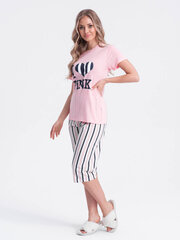 женская пижама ulr279 - светло-розовая 124831-7 цена и информация | Женские пижамы, ночнушки | 220.lv