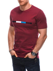 футболка s1919 - красная 124874-7 цена и информация | Мужские футболки | 220.lv