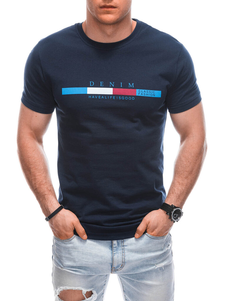 T-krekls vīriešiem Edoti s1919, zils цена и информация | Vīriešu T-krekli | 220.lv