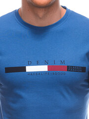 футболка s1919 - синяя 124866-7 цена и информация | Мужские футболки | 220.lv