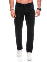 брюки чинос p1466 - черные 125052-X цена и информация | Мужские брюки | 220.lv