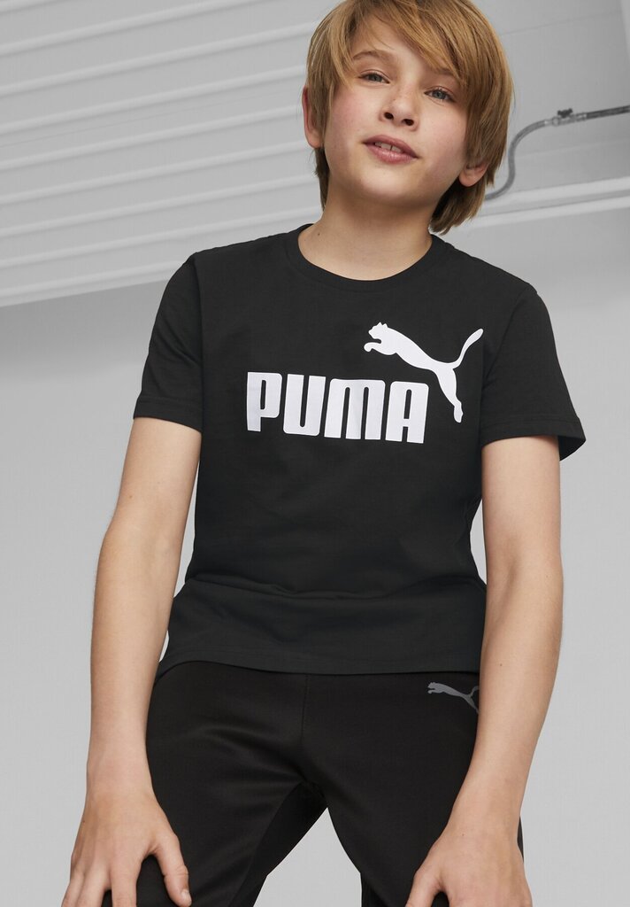 T-krekls zēniem Puma 586960 01, melns cena un informācija | Zēnu krekli | 220.lv