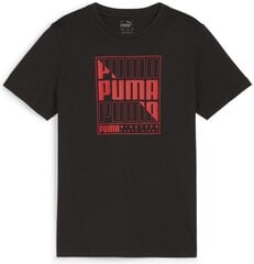 Puma Футболки Graphics Wor Tee Black 680298 01 680298 01/140 цена и информация | Рубашки для мальчиков | 220.lv